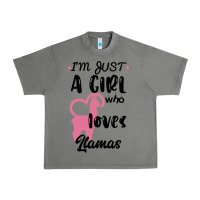 Tornado Just A Girl Who Loves Llamas I Love Llamas Urban Heavy Tee - Bettercallsaul