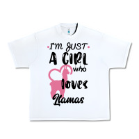 White Just A Girl Who Loves Llamas I Love Llamas Urban Heavy Tee - Bettercallsaul