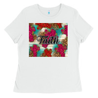 White faith Ladies Tee - NancyCooperArtShop