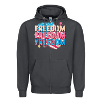 Smoke Freedom freedom freedom Zipper Hoodie - FaDigitalArtStudio