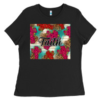 Black faith Ladies Tee - NancyCooperArtShop