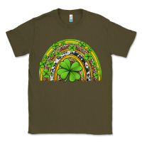 Army Green western st patricks rainbow Classic Tee - Jasminsmagicworld