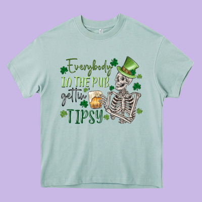 Everybody In The Pub Gettin' Tipsy Heavy Core Tee Designed By Maliassmallbusiness
