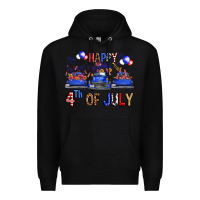 Black Western Truck Hello Fourth Of July America Premium Hoodie - FaDigitalArtStudio