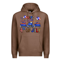 Chestnut Western Truck Hello Fourth Of July America Premium Hoodie - FaDigitalArtStudio