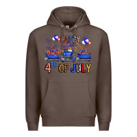 Coffee Western Truck Hello Fourth Of July America Premium Hoodie - FaDigitalArtStudio