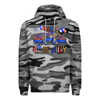 Slate Camo Western Truck Hello Fourth Of July America Premium Hoodie - FaDigitalArtStudio