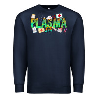 Navy plasma lab Premium Sweatshirt - CowhideDigitalArt
