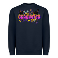 Navy just graduated 2024 Heavyweight Sweatshirt - CowGirlArtShop