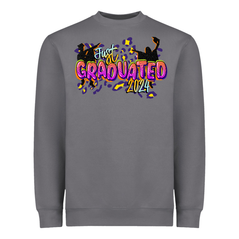 Just Graduated 2024 Heavyweight Sweatshirt by CowGirlArtShop | Teevron