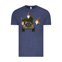 Vintage Denim Gnomes Truck Car  Christmas Vintage Tee - Bettercallsaul
