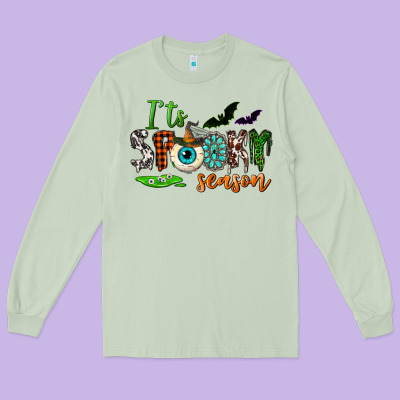 It's Spooky Season Long Sleeve Tee Designed By Nancycooperartshop