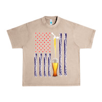 French Oak American Flag Beer Urban Heavy Tee - Bettercallsaul