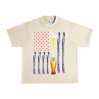 Sandshell American Flag Beer Urban Heavy Tee - Bettercallsaul