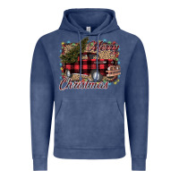 Vintage Denim Merry Christmas Truck Vintage Hoodie - Bettercallsaul