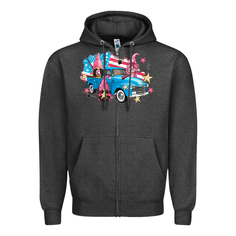 American Truck Gnomes Zipper Hoodie by FaDigitalArtStudio | Teevron