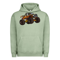 Pigment Oil Green monster truck Urban Hoodie - Artiststas