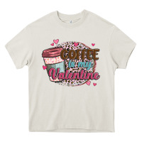 Cream coffee is my valentine Heavy Core Tee - MaliasSmallBusiness