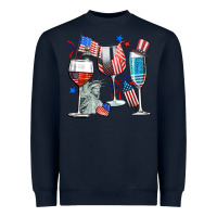 Navy american wine Heavyweight Sweatshirt - CowGirlArtShop
