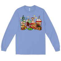 Colony Blue Christmas coffee cups with Chihuahua Long Sleeve Tee - RanaPortraitStore