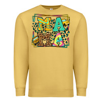 Antique Gold School bus driver mama Mother's day Premium Sweatshirt - LillyAllenDesigns