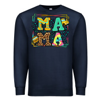 Navy School bus driver mama Mother's day Premium Sweatshirt - LillyAllenDesigns