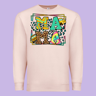 School Bus Driver Mama Mother's Day Premium Sweatshirt Designed By Lillyallendesigns
