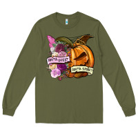Army Green Sorta sweet sorta spooky Long Sleeve Tee - NancyCooperArtShop