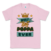 Bubblegum Pink world's best poppa ever Classic Tee - Jasminsmagicworld