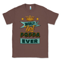 Chestnut world's best poppa ever Classic Tee - Jasminsmagicworld