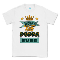 White world's best poppa ever Classic Tee - Jasminsmagicworld
