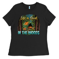 Black life is good in the woods Ladies Tee - NancyCooperArtShop