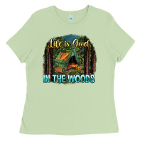 Matcha life is good in the woods Ladies Tee - NancyCooperArtShop