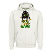 Oatmeal Heather lucky mama St. Patricks Day Zipper Hoodie - FaDigitalArtStudio