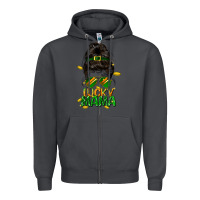 Smoke lucky mama St. Patricks Day Zipper Hoodie - FaDigitalArtStudio