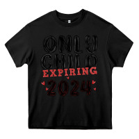 Black only child expiring 2024 Heavy Core Tee - MaliasSmallBusiness