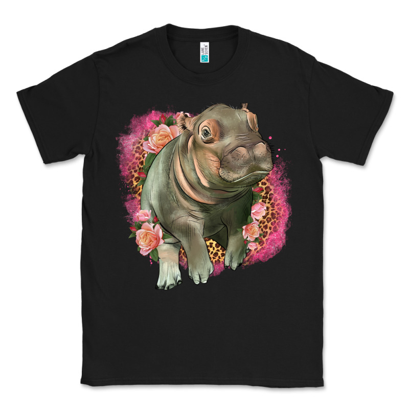 Leopard Baby Hippo Classic Tee by LillyAllenDesigns | Teevron