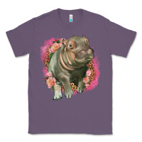 Lavender leopard baby hippo Classic Tee - LillyAllenDesigns