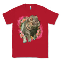 Red leopard baby hippo Classic Tee - LillyAllenDesigns