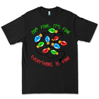 Black i'm fine it's fine everything is fine Premium Tee - MaliasSmallBusiness