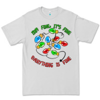 Dove Grey i'm fine it's fine everything is fine Premium Tee - MaliasSmallBusiness