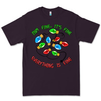 Plum i'm fine it's fine everything is fine Premium Tee - MaliasSmallBusiness