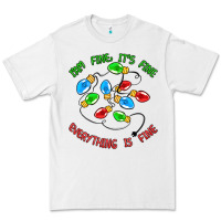 White i'm fine it's fine everything is fine Premium Tee - MaliasSmallBusiness