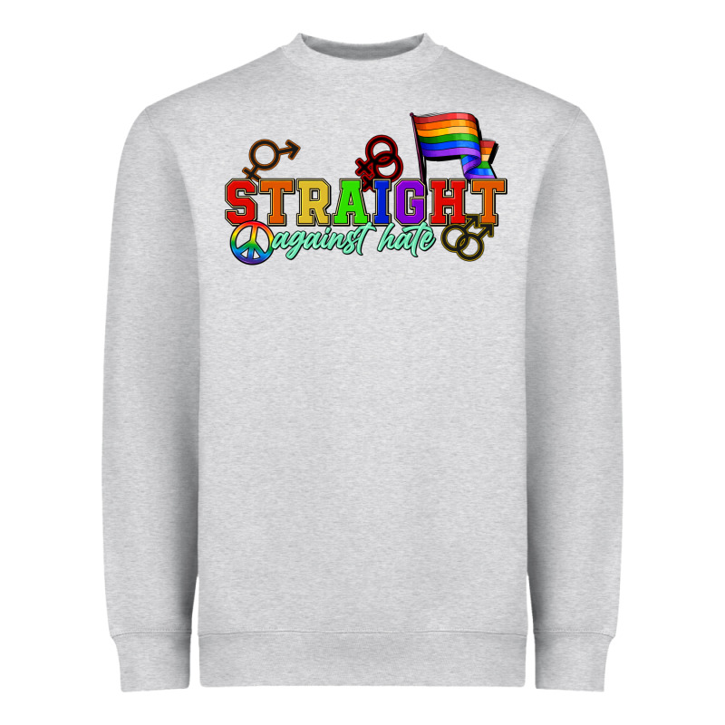 Straight Agains Hate Heavyweight Sweatshirt by CowGirlArtShop | Teevron