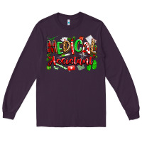 Plum christmas medical assistant Long Sleeve Tee - texasbilliewilder