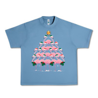 Pebble Blue Christmas Tree Flamingo Urban Heavy Tee - Bettercallsaul