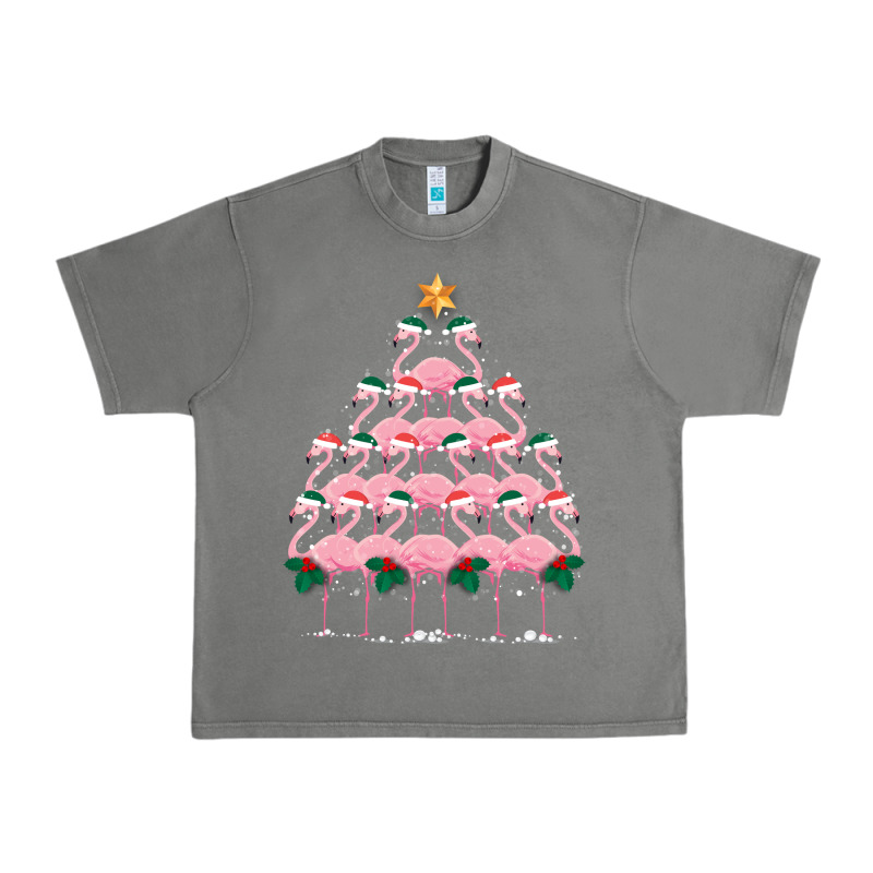 Christmas Tree Flamingo Urban Heavy Tee by Bettercallsaul | Teevron