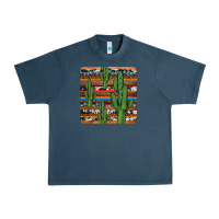 Midnight Navy cactus gemstone coaster Urban Heavy Tee - JahusDesignShop