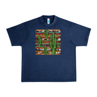 Navy cactus gemstone coaster Urban Heavy Tee - JahusDesignShop