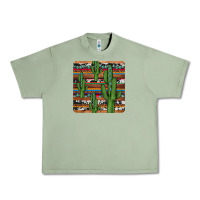Oil Green cactus gemstone coaster Urban Heavy Tee - JahusDesignShop